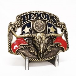 Texas Bull Belt Buckle