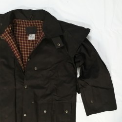 Oilskin Short Coat Brown