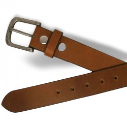 Tan Belt with removable buckle