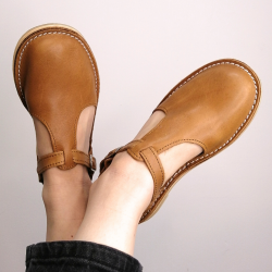 Leather Sandal - Toffee